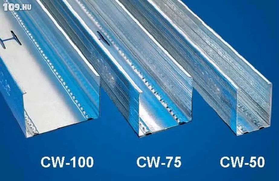 CW függőleges falvázprofil-0,5mm CW50